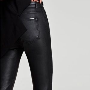 Zara Faux Leather Pants Leara Womens Collection